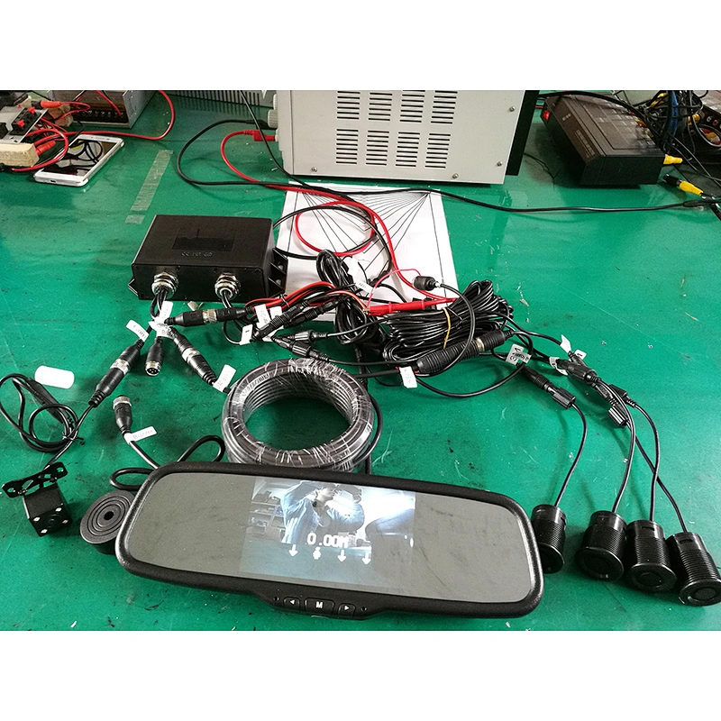 24V truck rear view reverse parking camera truck video parking sensor system