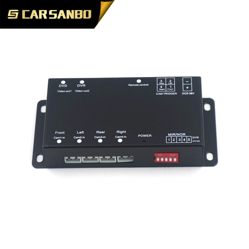 4CH Quad video switch box without camera recorder function