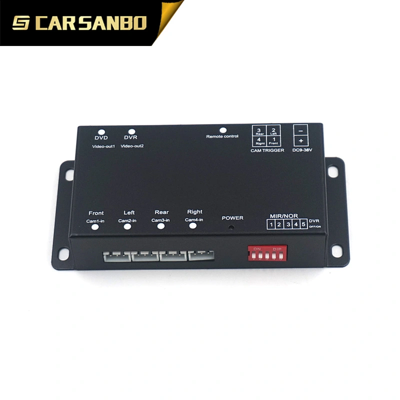 4CH Quad video switch box without camera recorder function