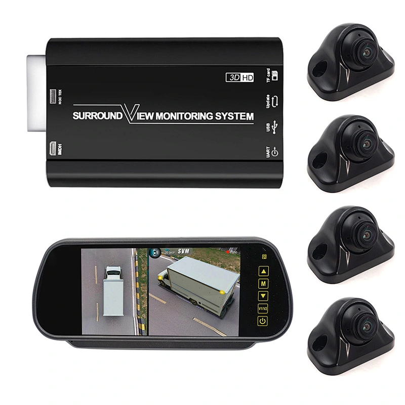 3D 1080P Sony 225 chips 360 Seamless Surround View Digital Video Recorder for cargo van