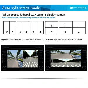 4CH Quad video switch box without camera recorder function