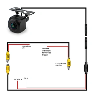 Hanging type HD 720P TVI sginal car backup camera only used for android 2din radio
