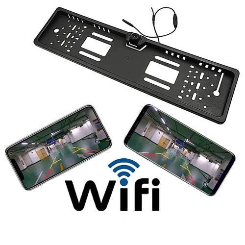 European car license plate rearview camera with wifi function