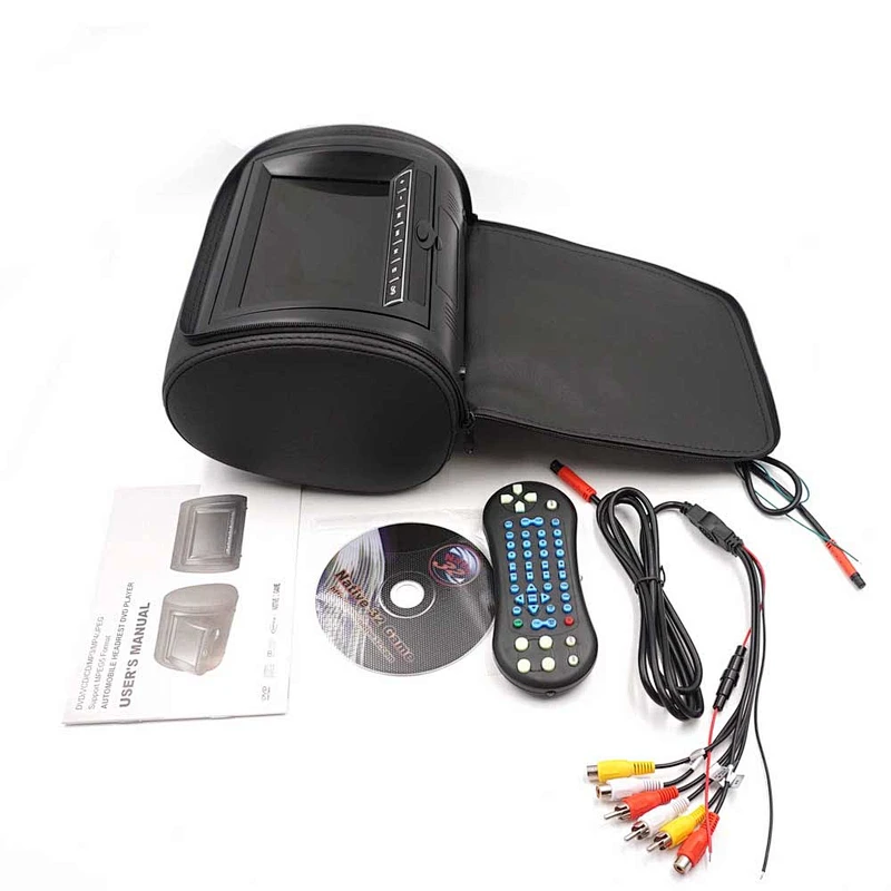 New model 7inch headrest DVD tft lcd monitor with zipper