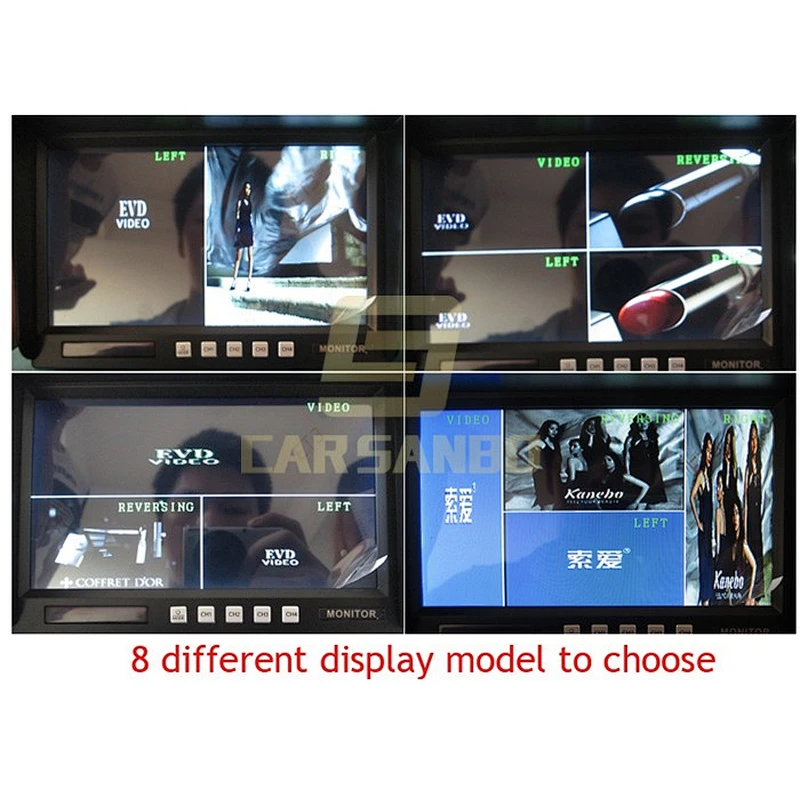 High resolution 7 inch car lcd monitor mini tv for truck and bus