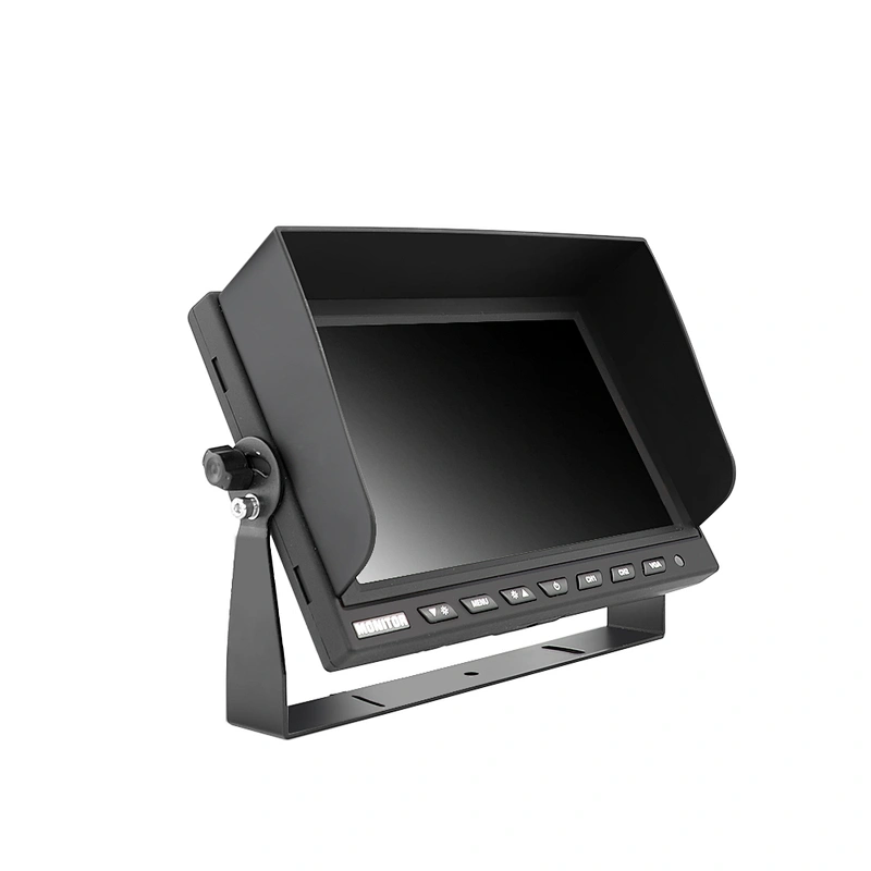 9inch U bracket IPS VGA connector stand alone monitor with sunvisor