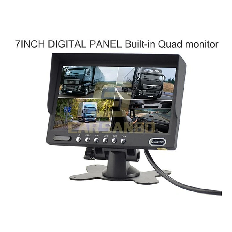 High resolution 7 inch car lcd monitor mini tv for truck and bus