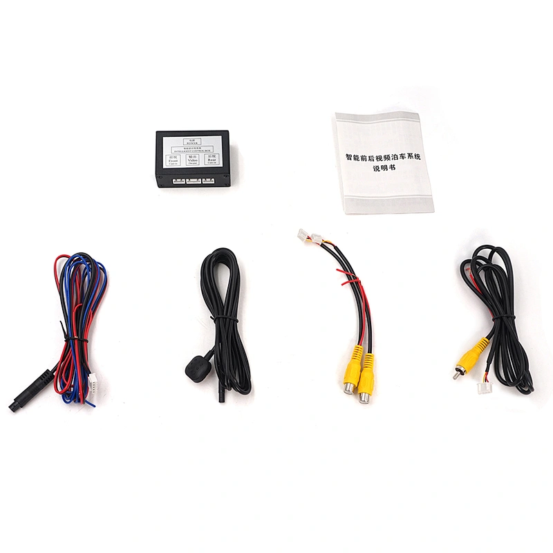 Front and rearview camera switch box for cars