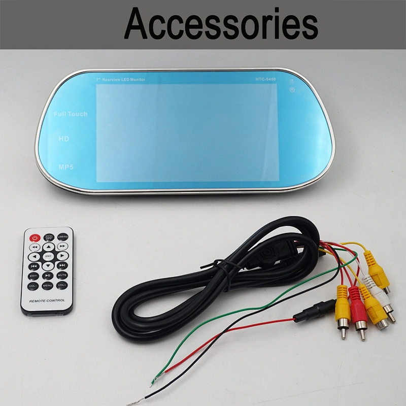 7inch support 1080P video MP5 touch screen car rear mirror monitor with mirror link