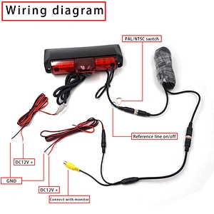 Car Brake Light Reverse Backup Camera used For GM Express & Chevy Savana cargo VAN