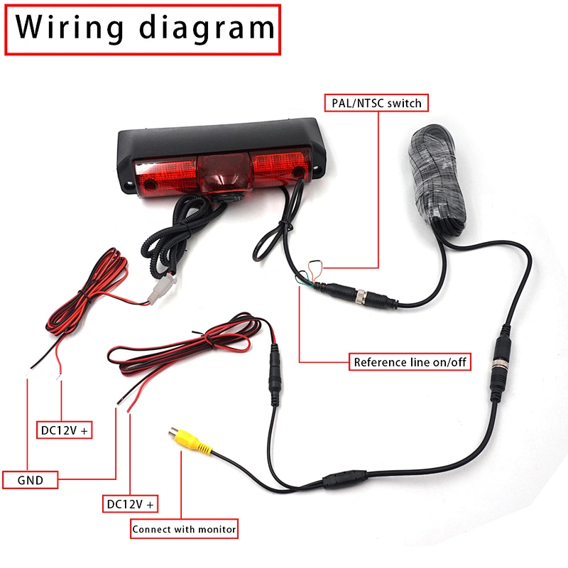 Car Brake Light Reverse Backup Camera used For GM Express & Chevy Savana cargo VAN