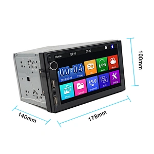 7inch HD full touch screen 2 din car radio with FM