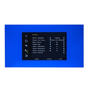 9inch HD touch key rear view mirror monitor with 59 solution