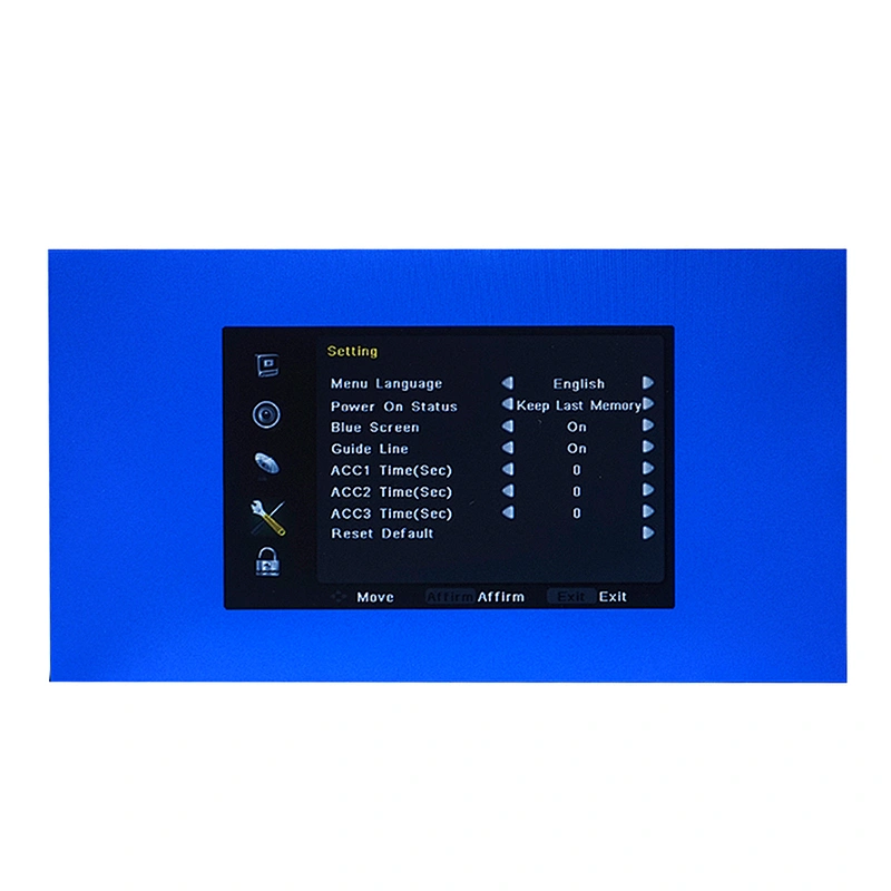 9inch HD touch key rear view mirror monitor with 59 solution