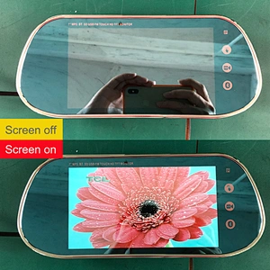 7inch support 1080P video MP5 touch screen car rear mirror monitor with mirror link