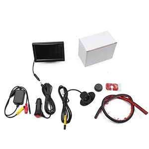 Intelligent wireless button control car side view camera system with 5inch TFT monitor