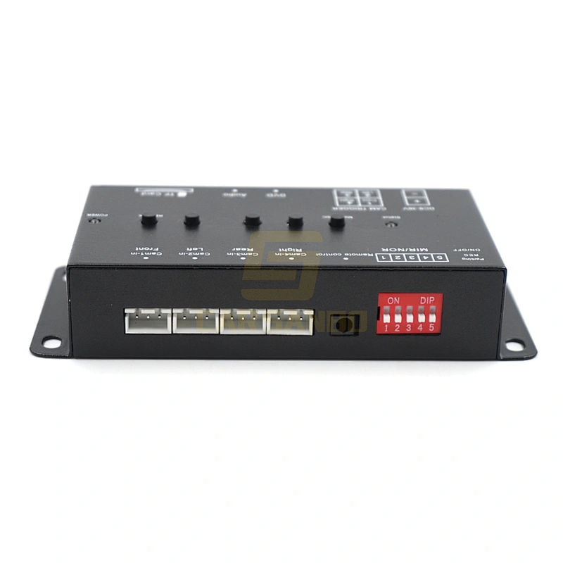 4CH Quad video switch box with camera recorder function