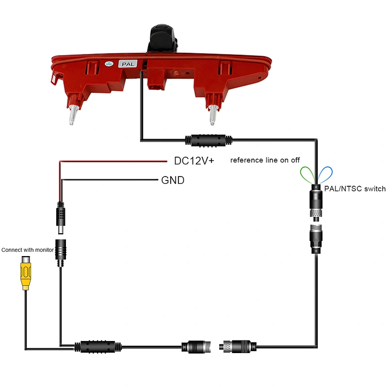 1/3 PC4089 Brake Light Camera used for Berlingo,Partner II,Citroen Berlingo Peugeot Partner 08-16