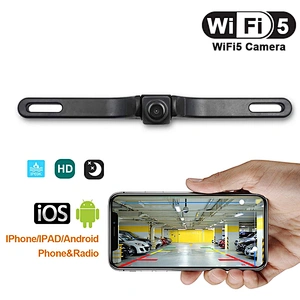 Carsanbo New HD Waterproof License Plate wifi back up camera Car Reverse wireless Rearview Camera