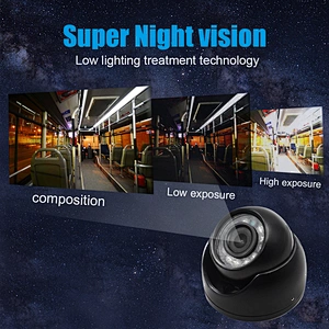 720P vehicle security IR AHD camera for bus