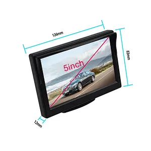 Intelligent wireless button control car side view camera system with 5inch TFT monitor