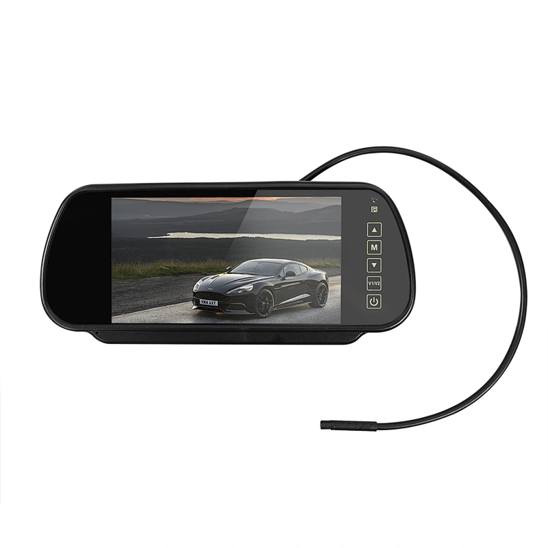12-36V  7 inch  rearview mirror monitor with oem bracket