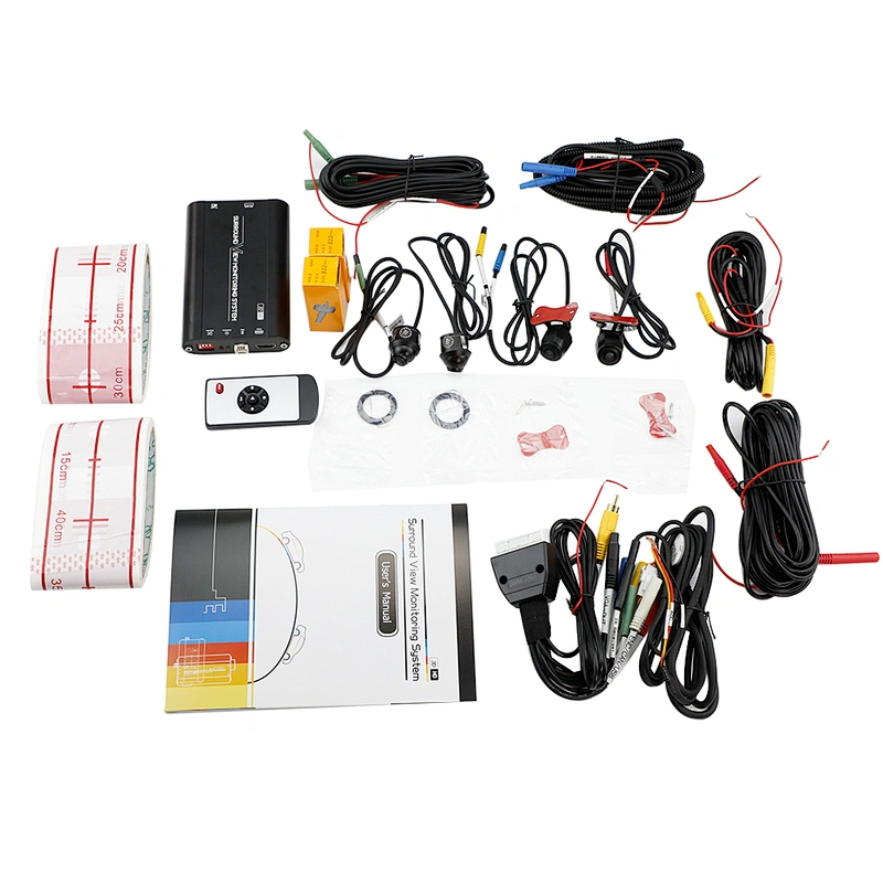 3D AHD 1080P 360 bird view car camera AVM system with super night vision