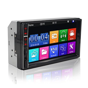 HD full touch screen 7inch 2 din car radio support mirror link function