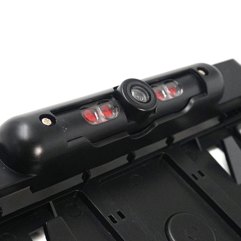 EU license plate camera IR night vision front reverse dual control car camera with 2.4G Transmitter and Receiver