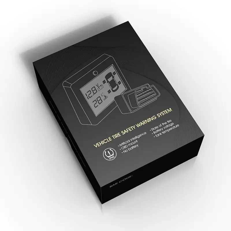 universal OBD version Vehicle Tire Safety Warning System car TPMS with no battery