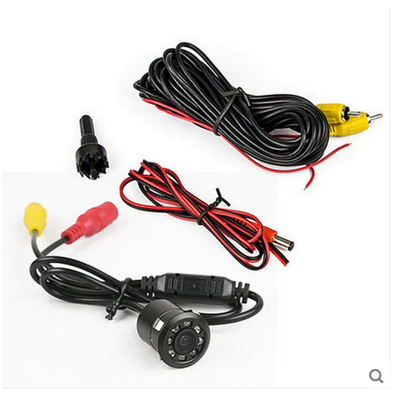 CAM112L 18.5mm drilling rear view reverse camera with 8pcs IR light