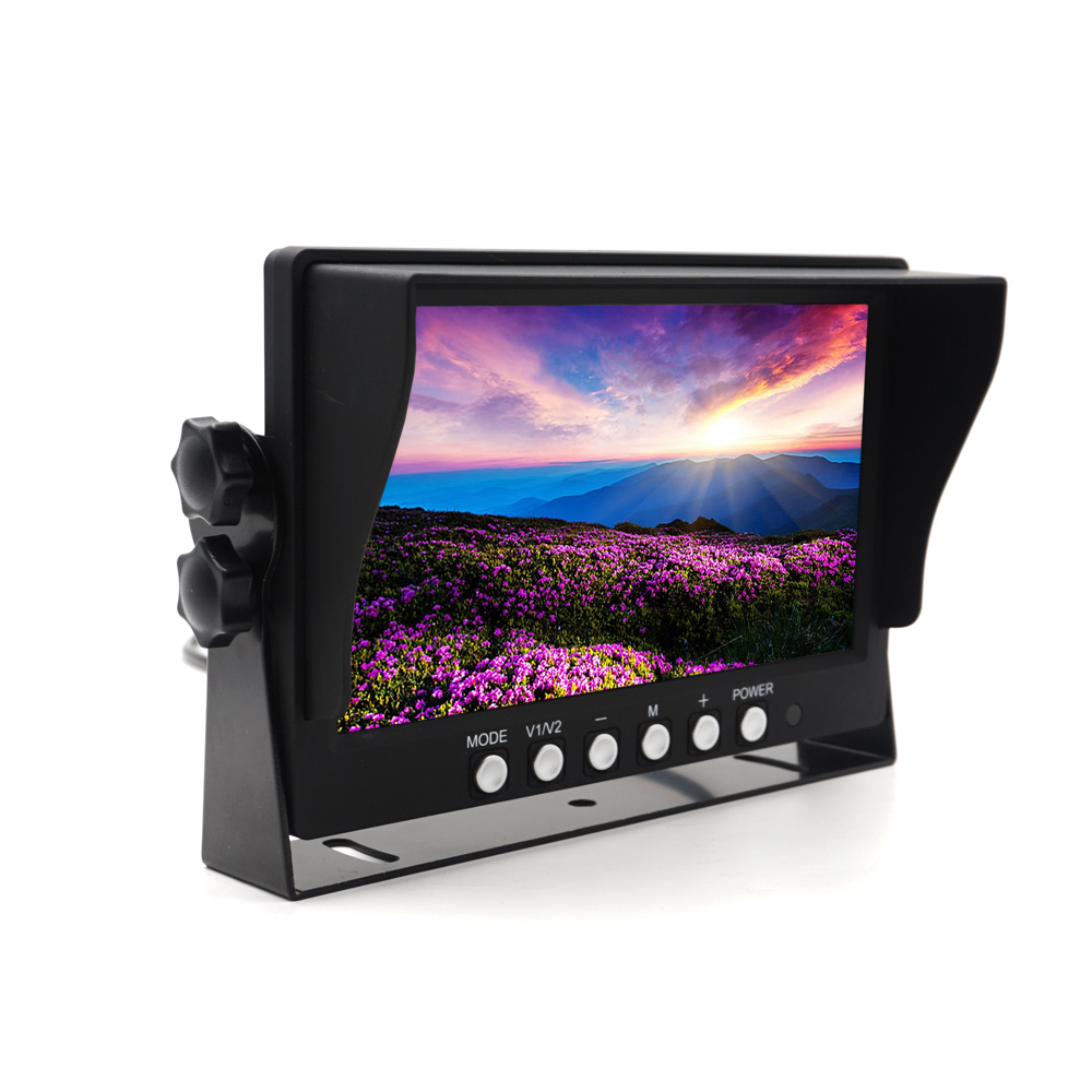 7inch U bracket 2 way input  AHD stand alone monitor for Truck or bus