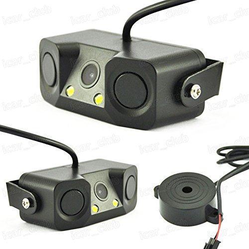 3 in 1 wide angle HD Car Rearview Camera Video Parking Sensor car Radar Detector with buzzer