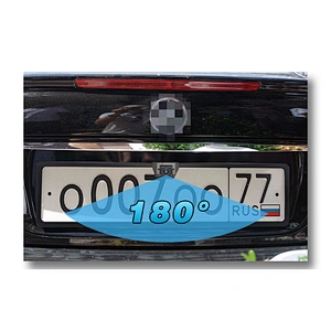 180degree horizontal angle EU License Plate car backup camera 720P HD rearview car camera