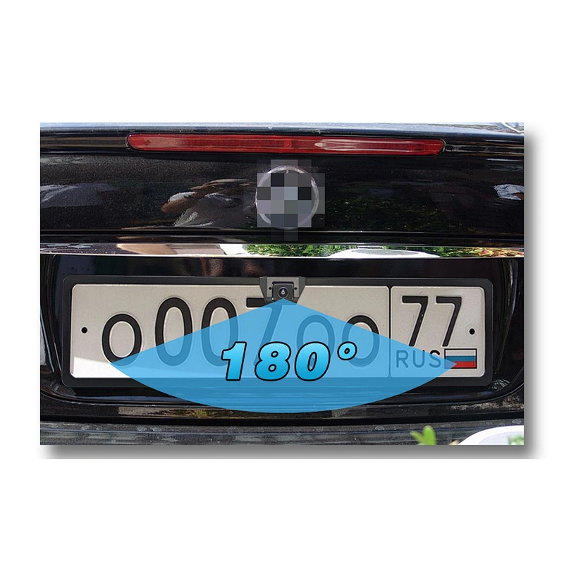 180degree horizontal angle EU License Plate car backup camera 720P HD rearview car camera