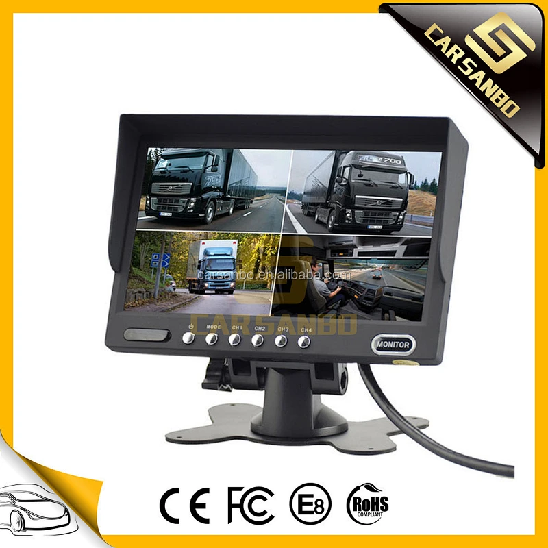 High resolution 7 inch car lcd monitor mini tv for truck and bus