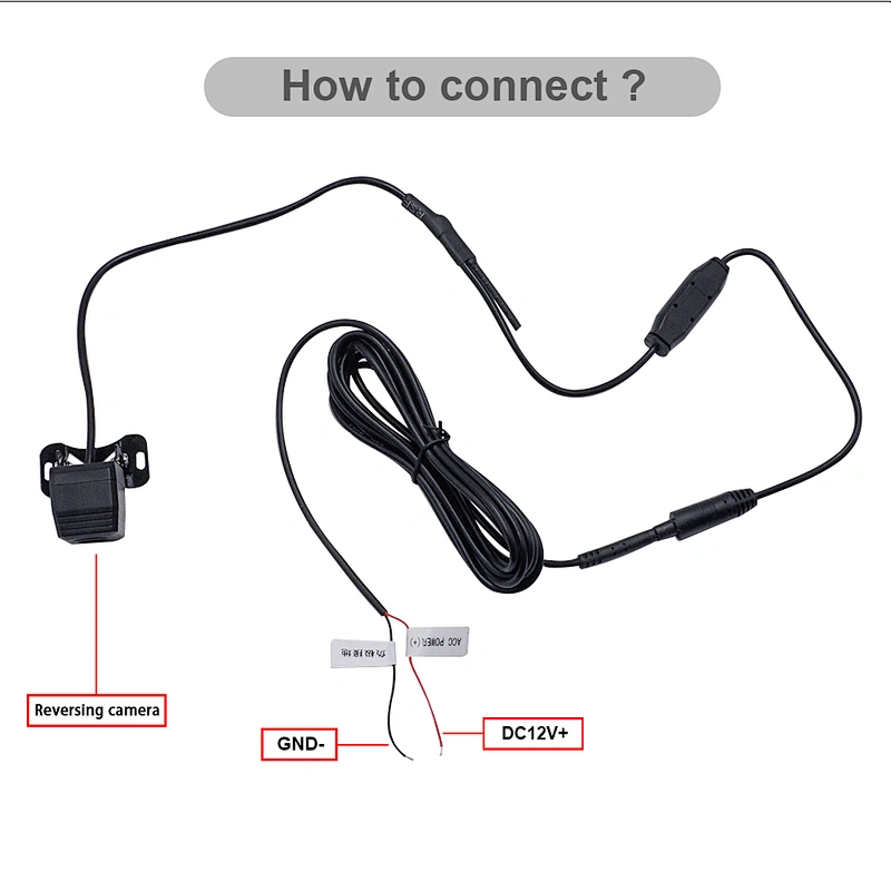 waterproof HD Wireless wifi car rear view camera without parking line