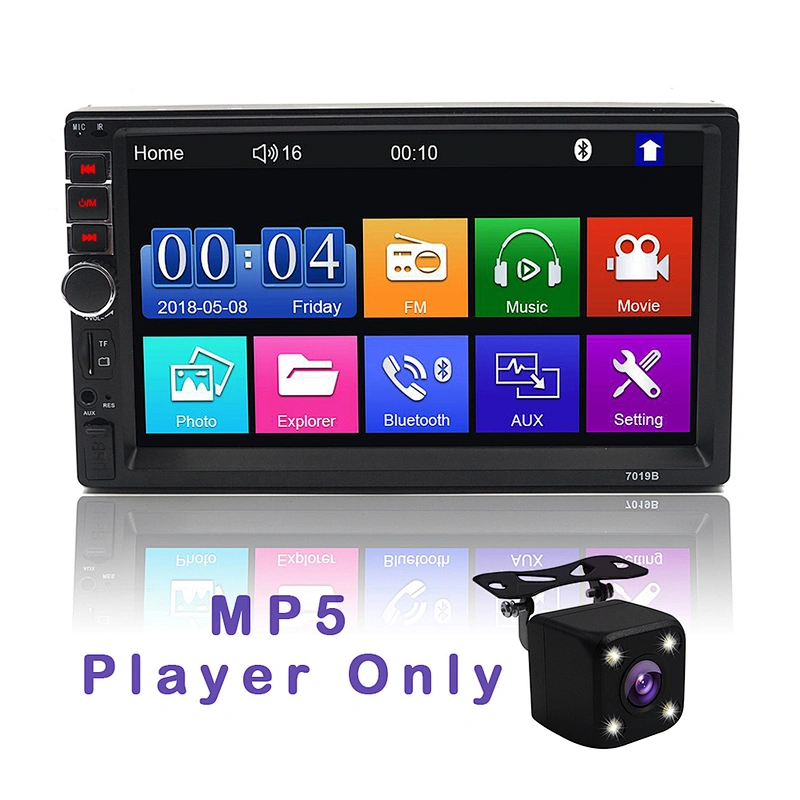 7inch 2 din long body mp5 with mirror link and FM