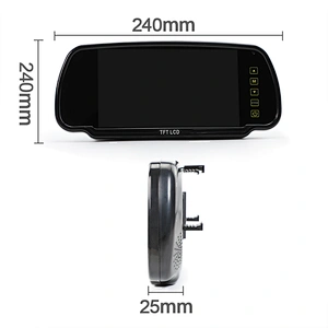 7inch rearview mirror AHD monitor with stand alone bracket support AHD 1080P camera