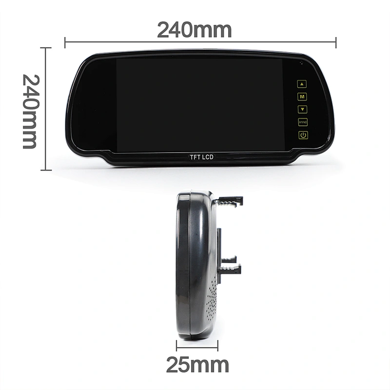 7inch rearview mirror AHD monitor with stand alone bracket support AHD 1080P camera