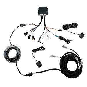 4pcs sensors Alarm 3D 1080P 360degree surrounded view  camera system for BUS ,Truck or  Excavator