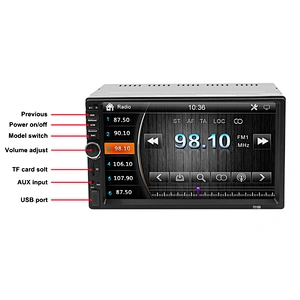 Carsanbo TY7018B Universal touch screen 2DIN car radio mp5 player with 6800 solution