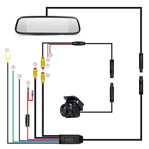 7.36 inch Support AHD and CVBS signal rearview mirror monitor for cars