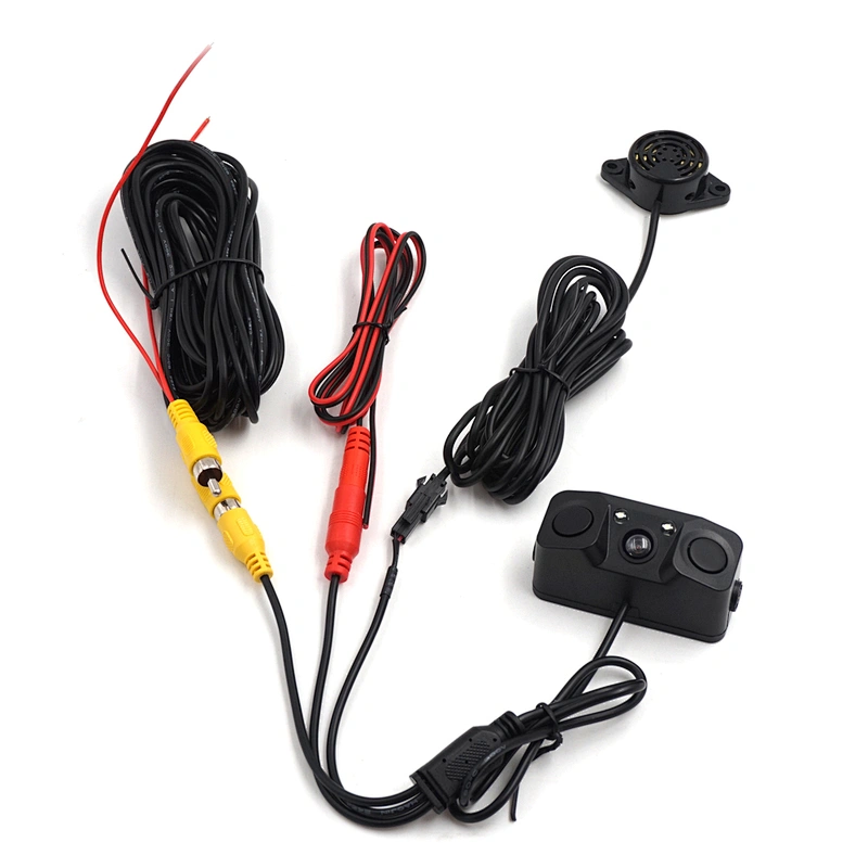 3 in 1 wide angle HD Car Rearview Camera Video Parking Sensor car Radar Detector with buzzer