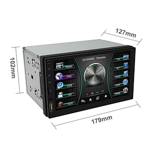 Full image touch screen support mirror link/FM/camera 2 din car radio MP5 Player