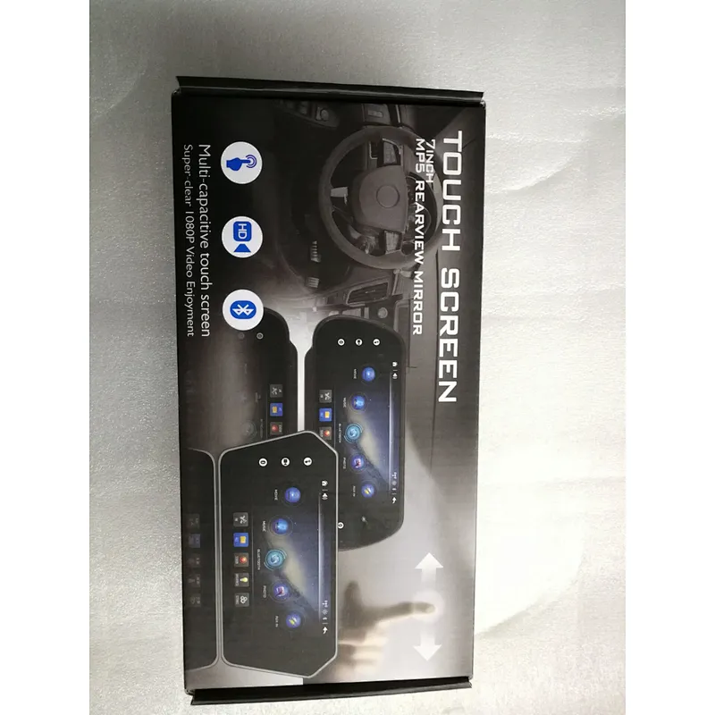 7 inch touch screen car rearview mirror monitor with MP5 USB SD