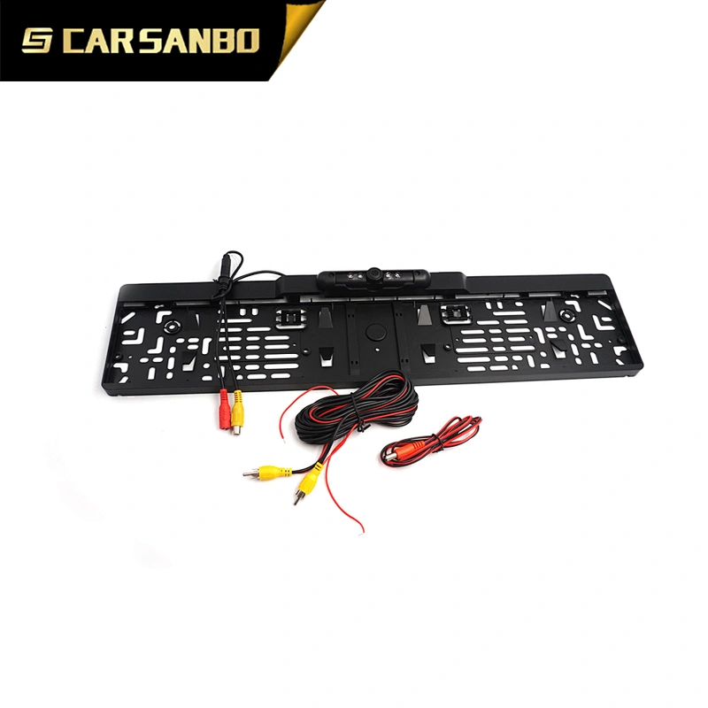 Manufacturer European license plate invisible car camera with 4 IR for parking