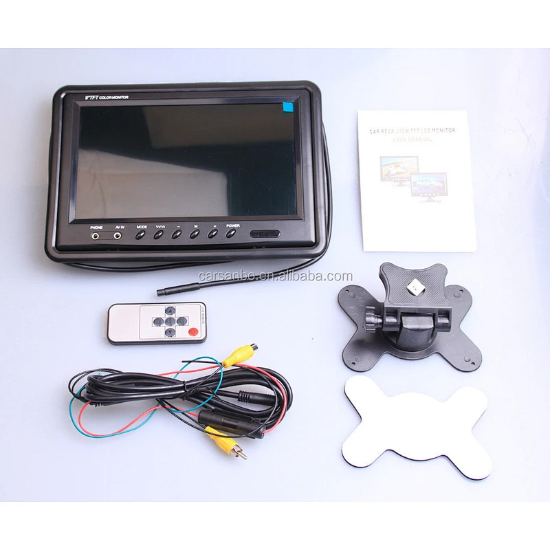9 inch TFT LCD tv monitor with headrest mount frame for truck