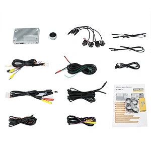 Support Japanese Language super night vision new 3D 360 around view system for civic