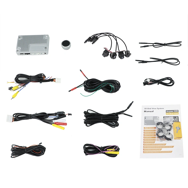 Support Japanese Language super night vision new 3D 360 around view system for civic
